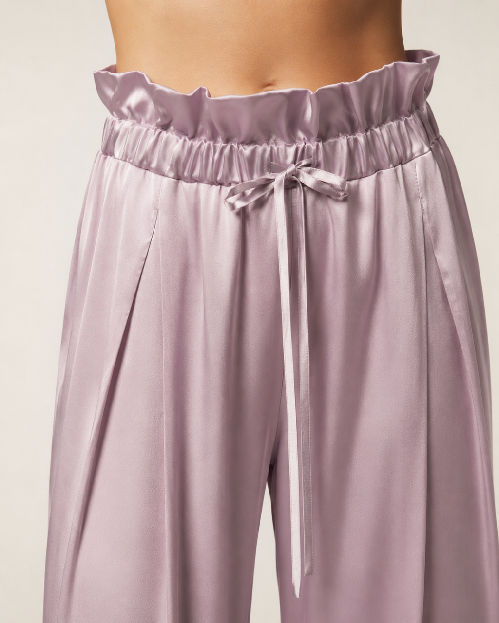 Palazzo-Hose „Dusty Rose“ aus italienischer Seide – ausgewähltes Einzelstück