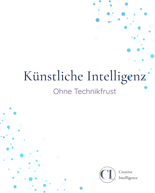 Produktbild des Onlinekurses KI ohne Technikfrust von Maria’s Concepts.